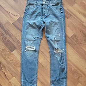 Express Distressed button fly jeans Women Size 6